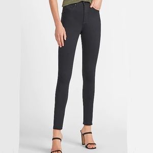 Express High Waisted Black Skinny Jeans